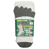 福徳産業 カカトすっぽり紀州備長炭5本指 白 2足組 2セット 4018-2P-L