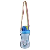 SONONIA 肩のストラップ　　キッズ　　赤ちゃん　　リークプルーフ　　ウォーターボトル　　ストロー 　 ドリンクカップ　　全2サイズ3色 - 480ML, 青