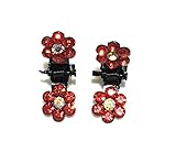 [ARTASY WORKSHOP®][並行輸入品] キュート! 11色 キラキラ ヘアクリップ ヘアピン 2枚セット 可愛いヘアクリップ　赤ちゃんヘアピン　ヘアアクセサリー 髪飾り ベビー (レッド)