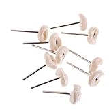 Lovoski DIY　研磨ジュエリー　研磨　回転ツール　研磨バフ　アクセサリー工具　小道具　10ピース　全２サイズ - 3x22ミリメートル