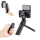 JJC 三脚グリップ ワイヤレスシューティンググリップ Canon HG-100TBR 互換 ワイヤレスリモコン 自撮り棒 ミニ ビデオ三脚 VLOG三脚 キャノン PowerShot V1 V10 EOS R6 V R6 Mark III R50 V R1 R100 R8 R50 R6 MarkII R10 R7 R3 M50 Rebel T7i SL3 G7X MarkIII カメラ対応