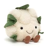 Jellycat アミューズブル カリフラワー ぬいぐるみ 8インチ - 野菜ぬいぐるみ - 楽しいギフトアイデア