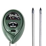 BlackMenba® 3-in-1 Soil Moisture Meter Light Sensor and PH monitor for bonsai gardening Farming [並行輸
