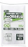 ハウスホールドジャパン チャック付き ポリ袋 28×40cm 0.04mm 厚 100枚入 CK4