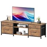 YeTom テレビ台 テレビボード 収納テレビ台 ローボード テレビラック 47インチまで対応 板は調節可能 幅110×奥行30×高さ38.5cm ビンテージ