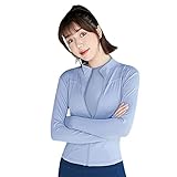 [Wasacci] スポーツウェア レディース トレーニング ジャージ ヨガウェア ランニングジャケット 吸汗速乾 通気性 伸縮 長袖 裏起