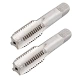 uxcell ネジタップ 転造 ハンドプラグ メトリックプラグ スクエアヘッド HSS M18 4枚刃 2個