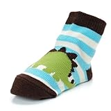 (マッドパイ)Mud Pie ベビー ソックス/靴下 Dino Sock 178522 ブラウン/ブルー/グリーン 0-12M(0～12ヶ月) [並行輸入品]