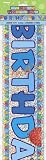 Birthday Boy Prismatic Banner - Blue by Unique Party