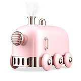 加湿器 超音波式加湿器 空気浄化器 乾燥対策 花粉症対策 部屋/車載/オフィスに適用 七色雰囲気ライト (ピング)