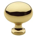 Baldwin 4913140 Oval Cabinet Knob, Bright Nickel [並行輸入品]