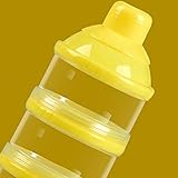 Mamimami Home 乳児粉ミルクケース 大容量 防湿 防菌 携帯式 離乳食保存ケース 単層容量80g粉乳x3個入