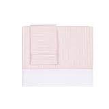 Petit Praia Set Of Sheets Of Small Crib Orson Rosa (100% Cotton) by Petit Praia