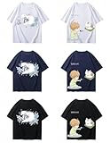 [Mookky] 夏目友人帳 tシャツ 半袖 多個模様 4色 上着 記念 T-shirt ファッション 丸首 柔らかい 快適 通勤 通学 日常着 男女兼用[非公式] (ホワイト03,L) [並行輸入品]