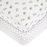2 Pack Elephant Dot Sateen Sheets - Gray/White by Babies R Us [並行輸入品]