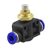 SODIAL(R) エア空気圧速度制御6mm～6ミリメートルプッシュクイック継手