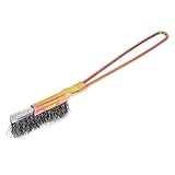 uxcell ワイヤーブラシ メタル製ブラシ クリーンツール 21cm長さ