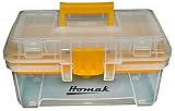 Homak TP00115088 15-Inch Plastic Transparent Toolbox with Tray [並行輸入品]