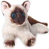 Bearington Lil' Cleo シャム猫ぬいぐるみ - 猫のぬいぐるみ - 8インチ シャムの柔らかいぬいぐるみ リアルなディテールとフロッピーボディ 子供と幼児向け - 子猫愛好家への愛らしいギフト