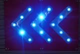 LED矢印板　LEDシェブロン　青 3B