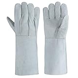 OLSON DEEPAK　袖長手袋　革手袋　溶接作業手袋　牛皮