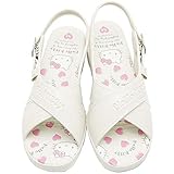 サンリオハローキティクロスベルトナースサンダル SA-02707 (S, ホワイト)