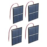 NUZAMAS 4組 1.5V 0.65W ソーラーパネル専門屋出品 超薄型軽量 携帯型 多結晶フレキシブル ソーラーパネル DIY モジュール