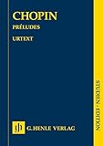 ショパン: 前奏曲集 (改訂版)/原典版/ヘンレ社/中型スタディ・スコア