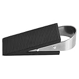 MagiDeal RubberステンレススチールドアストッパーStopドアブロックウェッジブラック13 x 5 x 3 cm