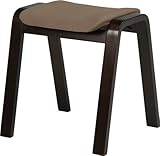 曲木スツール『CF-406-2脚セット』【IT】約440×360×450mmダークブラウン(#9853340x2-69422)