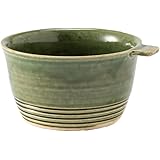 光陽陶器 鉢 カップ 和食器 おしゃれ 削りボーダーカップ オリベグリーン 300cc 陶器 日本製 50112