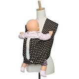 tacmamy(タックマミー) 抱っこ紐 蒸れない綿麻・人気のドット柄(レース付) 全6色(S, ブラウン)