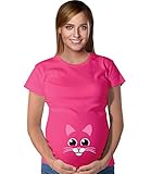 TeeStars – Cat Face – My Cute Little Kitty妊娠Mom to Beマタニティシャツ US サイズ: 3L