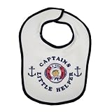 TITANIC - Captain's Little Helper Bib - Navy trim by Titanic