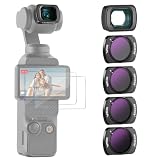 NEEWER ND/PLフィルターセット&0.75倍広角レンズ Osmo Pocket 3/Pocket 4/Xtra Muse対応 ND8/PL+ND16/PL+ND32/PL+ND64/PL 偏光減光フィルターアクセサリー FL-B07
