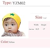 （ワボーズ） Waboatsベビーベビー キッズ 子ども 赤ちゃん犬柄の帽 ボーダー ボンボン 暖かい 34-46cm 全３色 イエロー