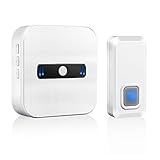 ワイヤレスチャイム 防水 防塵 ドアベル 無線チャイム インターホン 呼び鈴玄関 呼出音楽55曲選択可 ドアチャイムセット LEDライトが光る 最高300Mの無線範囲 受信可能 配線工事不要 チャイム