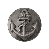 Bosetti Marella Brass Anchor Round Knob, 0.98-Inch Diameter, Old Iron by Bosetti Marella