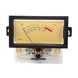 オーディオパワーアンプパネルVUメータアンプテーブルDAC DBパワーサウンドレベルメータ、バックライト付