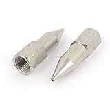 uxcell　グリースニップル グリスがんニップル　先端　メス　金属部品　金物　弾丸形　六角　金属製　グリスがんパーツ 2個