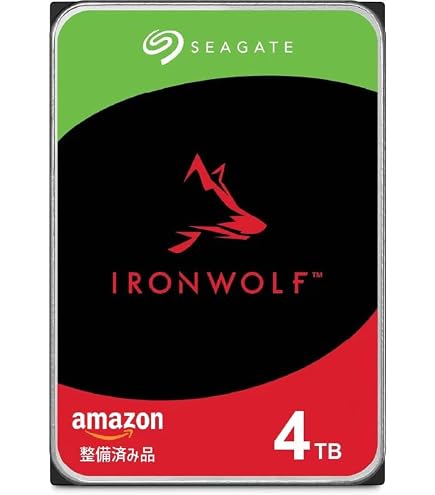 Amazon | Seagate シーゲイト 4TB ST4000VN008 IronWolf NAS用 3.5
