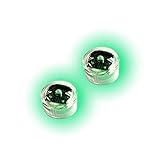 MIRACLE 高級 サークル LED ライト ２個セット スタンド式 ソーラー 太陽光パネル 自動点灯 照明 ガーデニング 用品 防犯 (グリーン２個セット) MC-MD302-GR