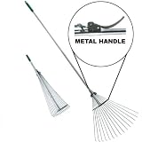Telescopic Rake Folding Rake Garden Rake Heavy Duty Foldable Rake [並行輸入品]