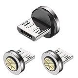 VAFOTON 9pin マグネット 充電ケーブル 専用 【 Micro USB 端子 X3個セット】磁石 磁気 防塵 着脱式 防塵プラグ 個別販売（Micro USB端子）
