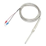 uxcell　カップル　液体　計測　Kタイプ　アースプローブ　3m　50mm x 5mm