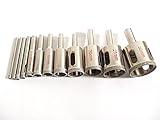選べるサイズ ガラスの穴あけに ダイヤモンド コアビット セット (12本セット(3~30mm))