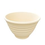 8号 フラワーポート 中深型 ホワイティクリームイエロー 植木鉢 おしゃれ 陶器 穴あり 三河焼