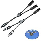 HQRP ペアMC4 Y分岐ソーラーパネルケーブルのF / F/ M＆M/ M/ F（2F1M＆1F2M） - PV /太陽光発電システム + HQRP コースター