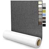 補修布シート大判 40×150cm 布 穴補修り リネン 貼れる布 普通地~ 厚地用 はんぷ ハンプ 生地 リペアシート手芸用品 ナイロン用 補修シートリペアデコレーションキット(ダークグレー)