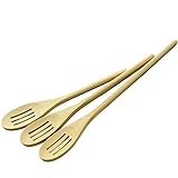 Chef Craft Slotted Maple Spoon Set, Brown